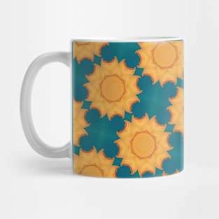 Sunshine and Blue Pattern Mug